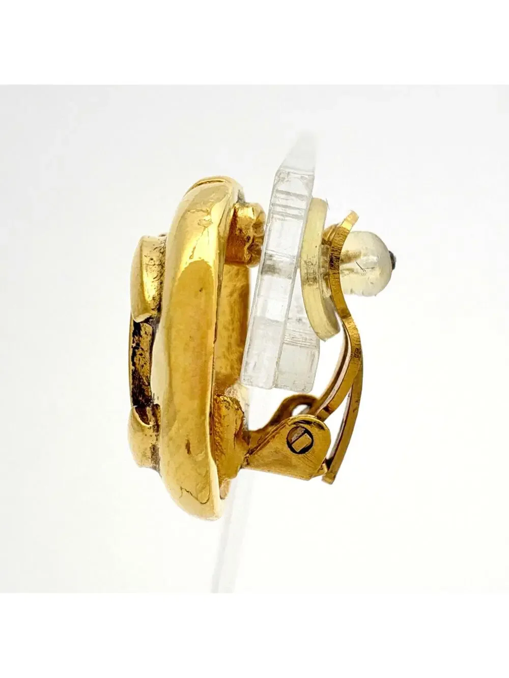 Chanel Cc Logo Round Clip-On Earrings #327518C70B